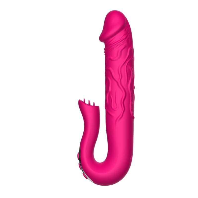 Poseidon Tongue Licker Vibrating G Spot Dildo