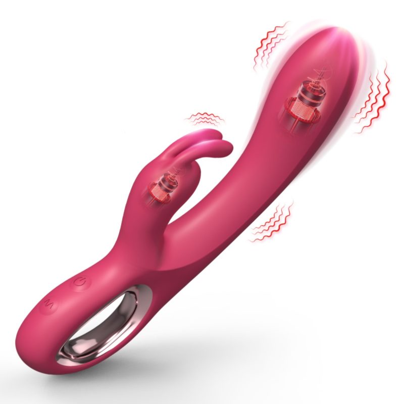 Metal Ring Wild Bunny Rabbit Vibrator