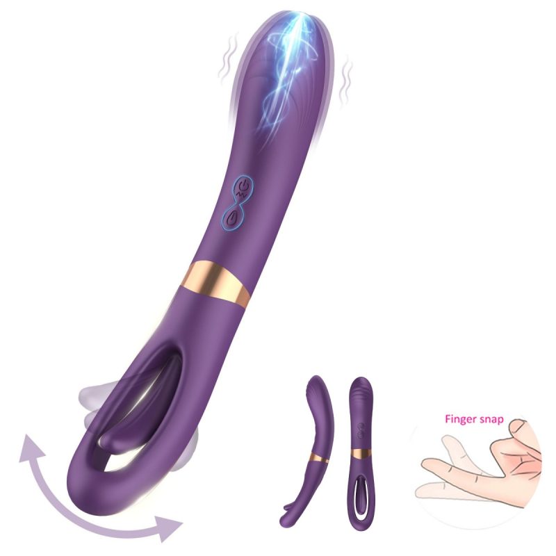 Lisa Flicking G-Spot Vibrator-Purple