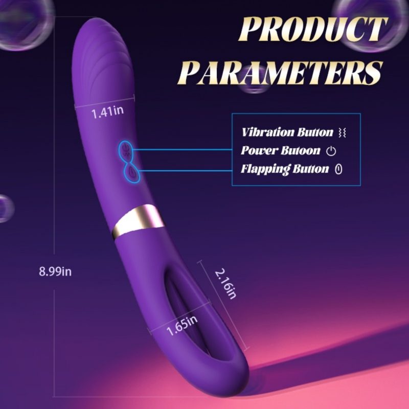 Lisa Flicking G-Spot Vibrator-Purple - Image 10