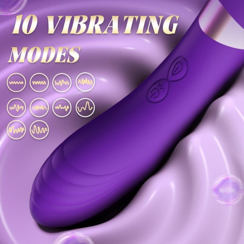 Lisa Flicking G-Spot Vibrator-Purple - Image 3