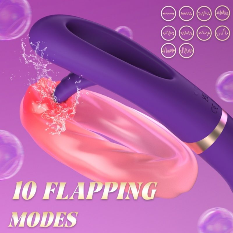 Lisa Flicking G-Spot Vibrator-Purple - Image 6