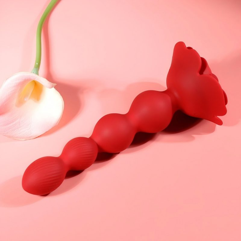 Red Rose Flower Butt Plug - Image 9