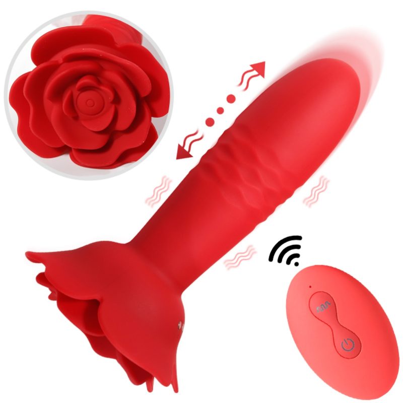 Rose Retractable Anal Plug