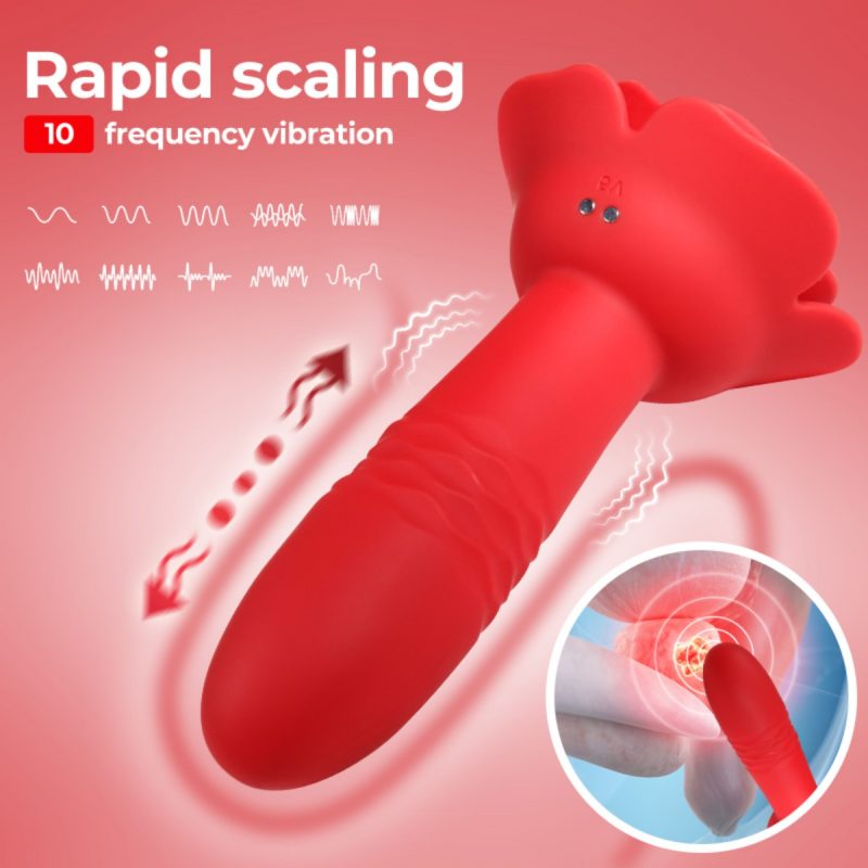Rose Retractable Anal Plug - Image 3