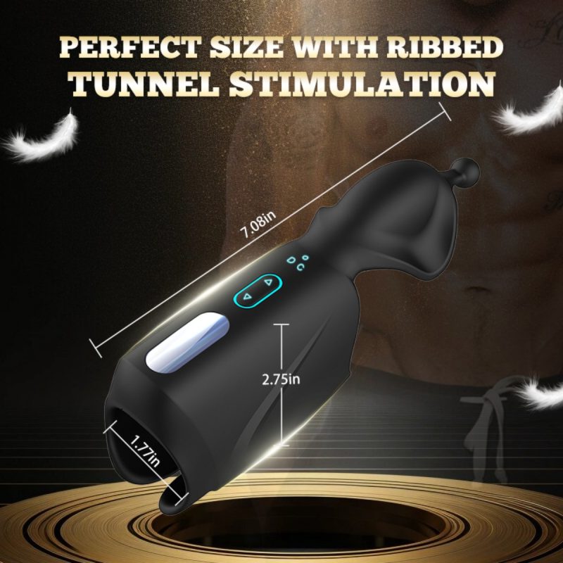 Dual Vibration -Adjustable transform Silicone Masturbator - Image 5
