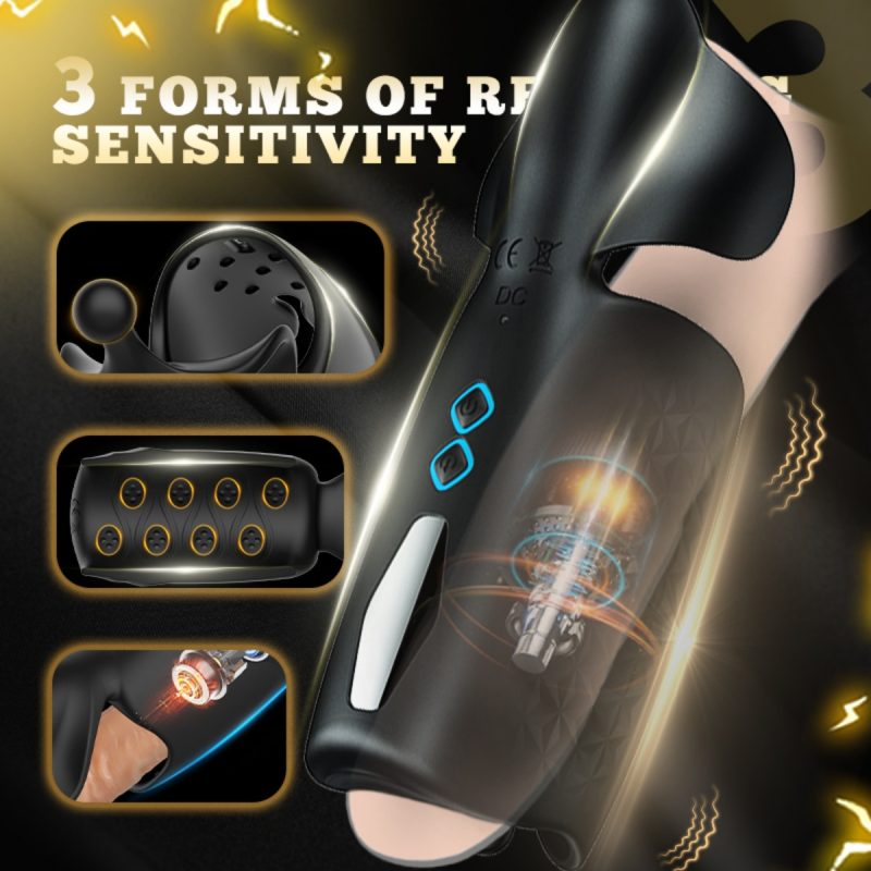 Dual Vibration -Adjustable transform Silicone Masturbator - Image 6