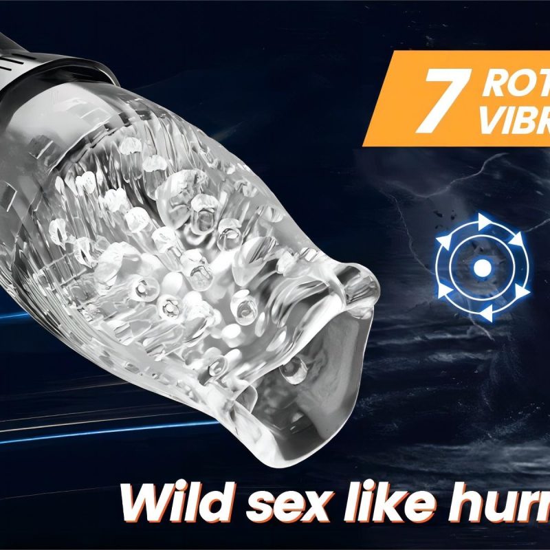 The Male Rose Gawk 3000 Rotating & Vibration Male Masturbator Stroker - Image 5