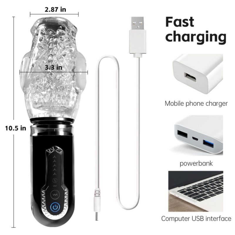 The Male Rose 3.0 Cyclone Mastubator Thrusting ,Dual Sides Vibrating Rotating - Image 9