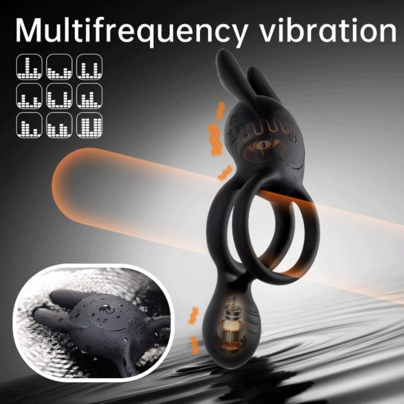 Rabbit Bunny Cock Ring 2.0-Remote Control Penis Vibrating Ring - Image 3