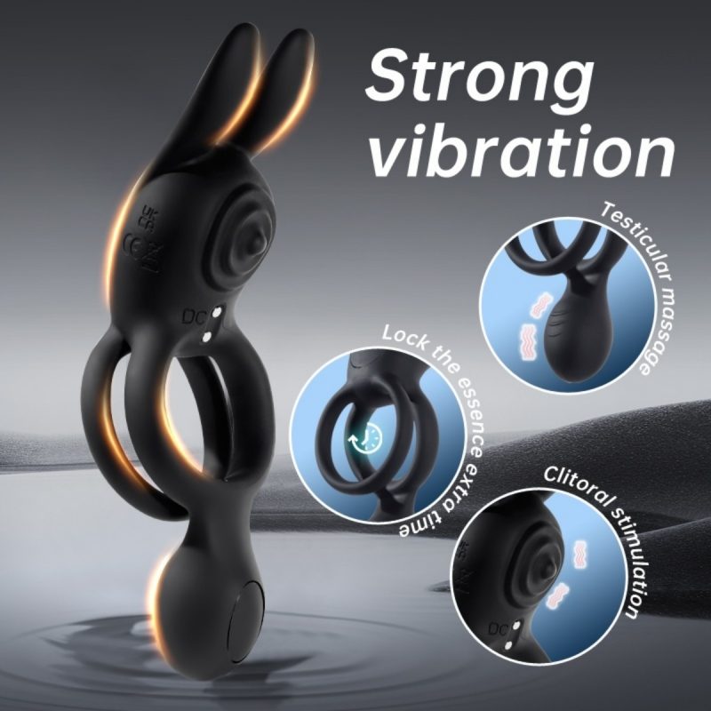 Rabbit Bunny Cock Ring 2.0-Remote Control Penis Vibrating Ring - Image 5