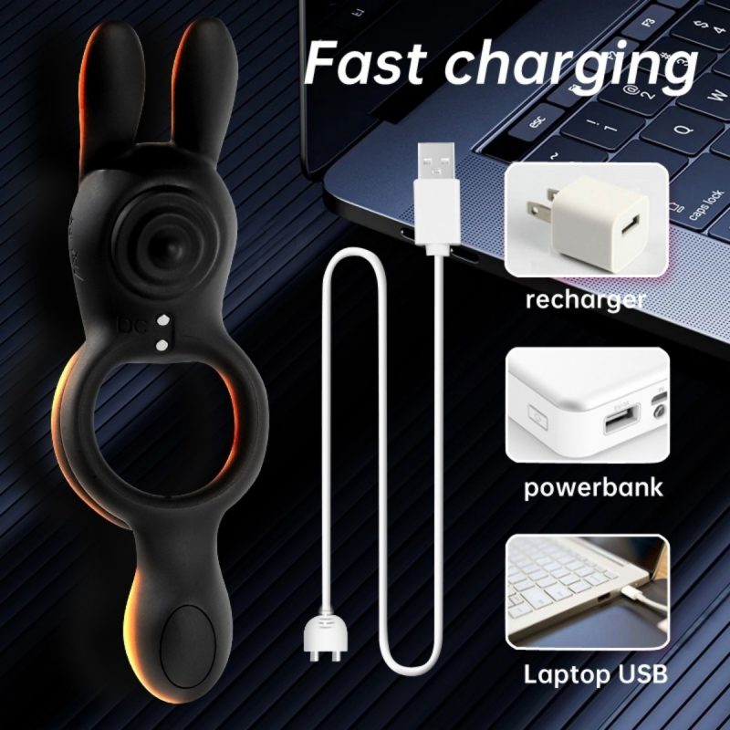 Rabbit Bunny Cock Ring 2.0-Remote Control Penis Vibrating Ring - Image 6