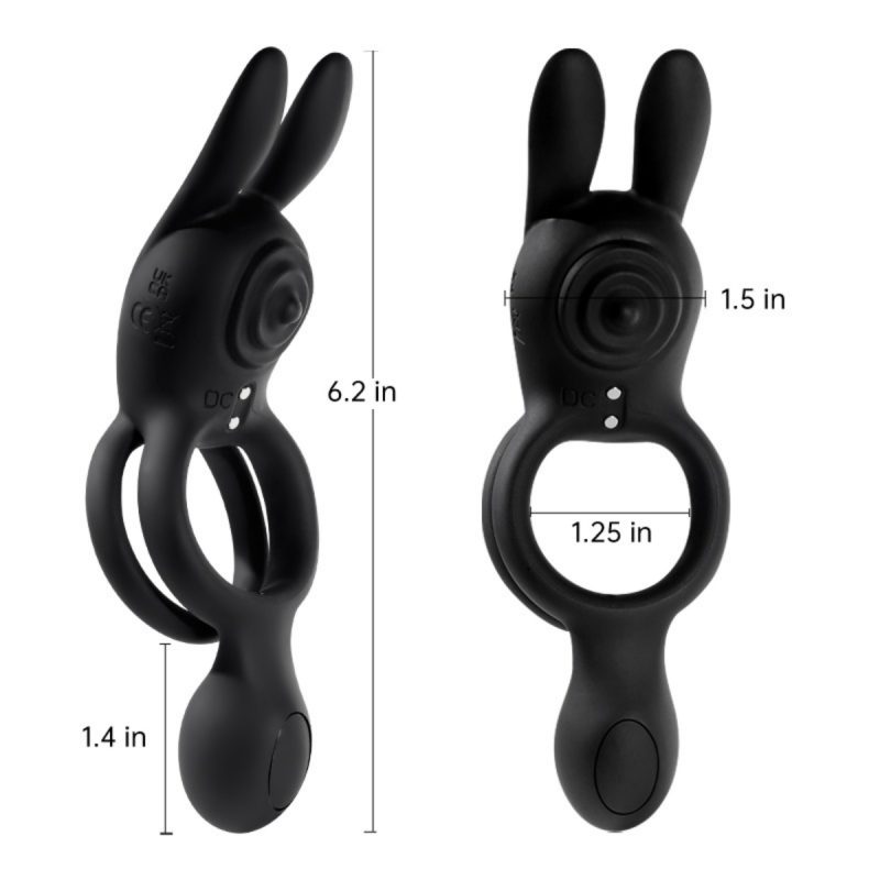Rabbit Bunny Cock Ring 2.0-Remote Control Penis Vibrating Ring - Image 7