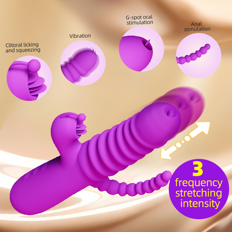 3 in 1 Triple Tongue Licker Thruster Stimulator - Image 4
